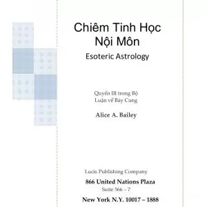 Sách Thông Thiên Học: Chiêm Tinh Học Nội Môn - Alice A. Bailey